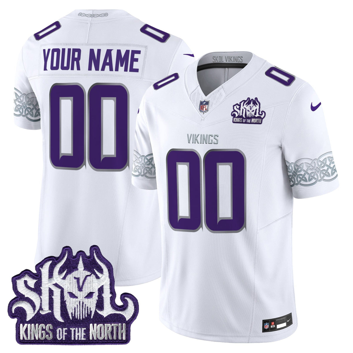 MIN King Of The North Patch Vapor Limited Custom Jersey V2 - Stitched