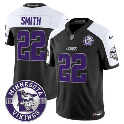 Men's Minnesota Vikings 2024 Vapor Limited Jersey - Est. 1961 Patch - All Stitched