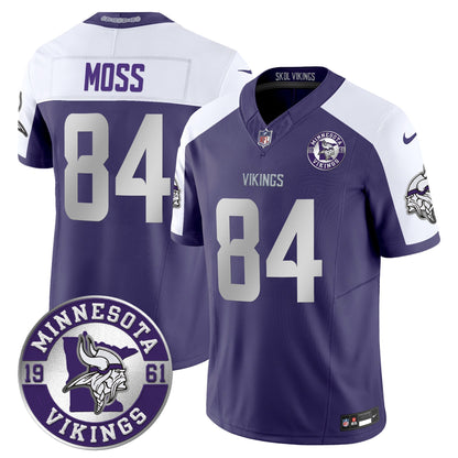 Men's Minnesota Vikings 2024 Vapor Limited Jersey - Est. 1961 Patch - All Stitched