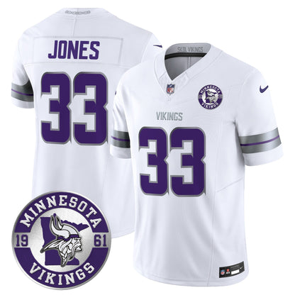 Men's Minnesota Vikings 2024 Vapor Limited Jersey - Est. 1961 Patch - All Stitched