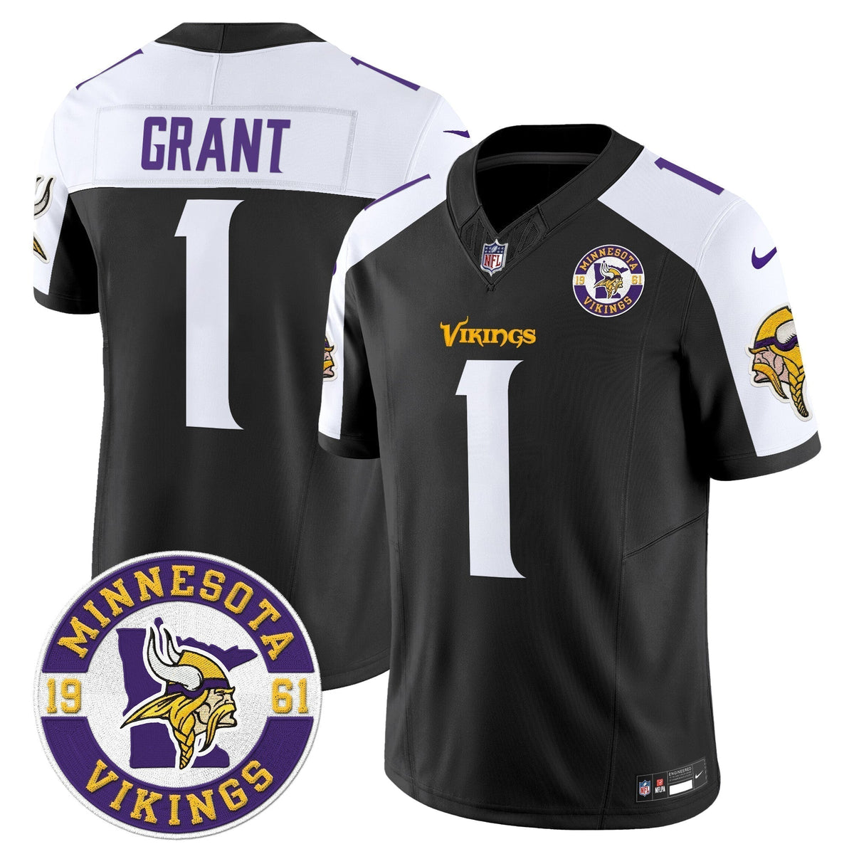 MIN King Of The North Patch Vapor Limited Jersey - Est. 1961 Patch - Stitched