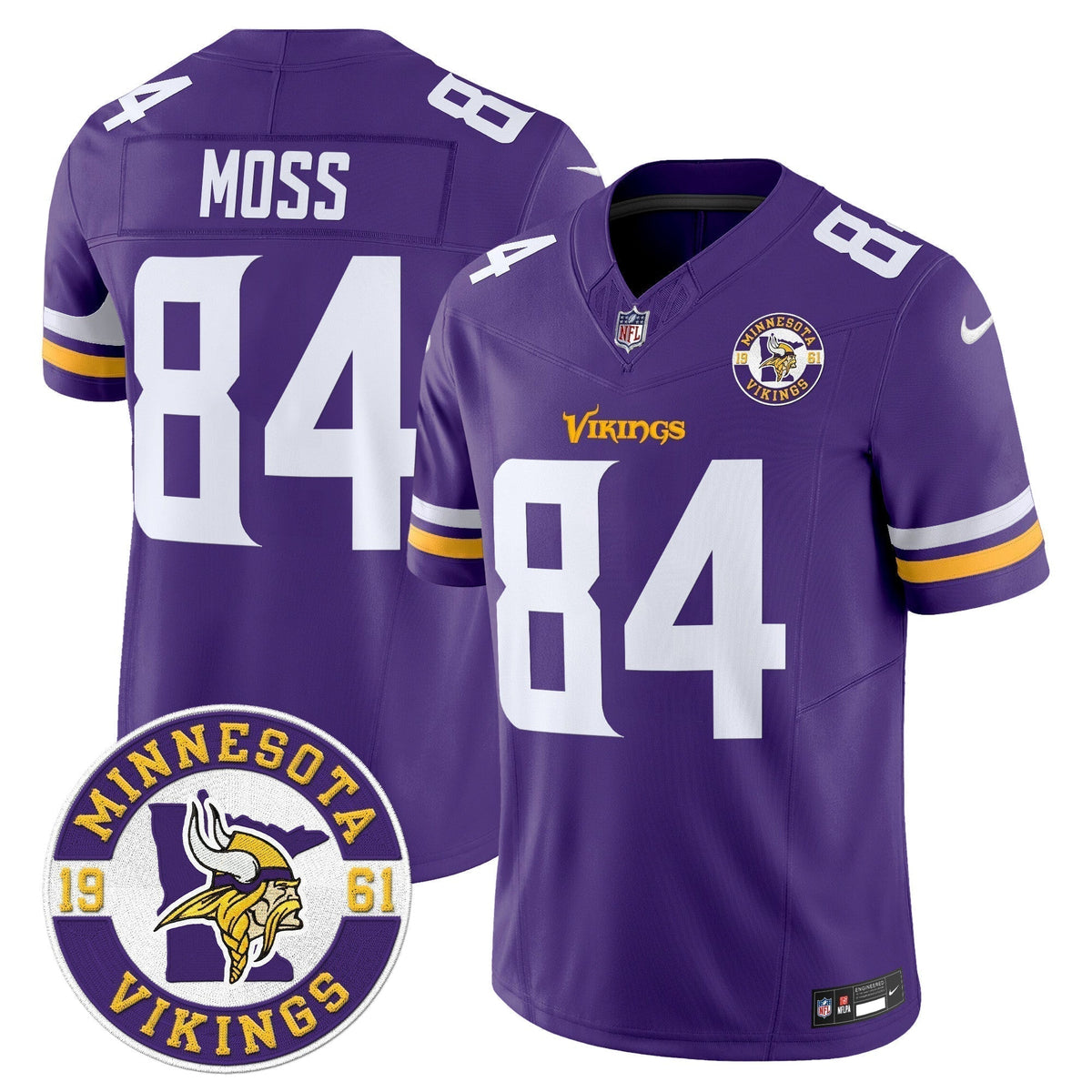 MIN King Of The North Patch Vapor Limited Jersey - Est. 1961 Patch - Stitched