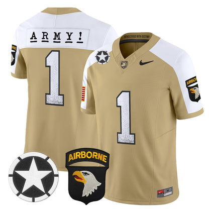 Men's Army Black Knights 2025 Screaming Eagles Vapor Limited Jersey - All Stitched