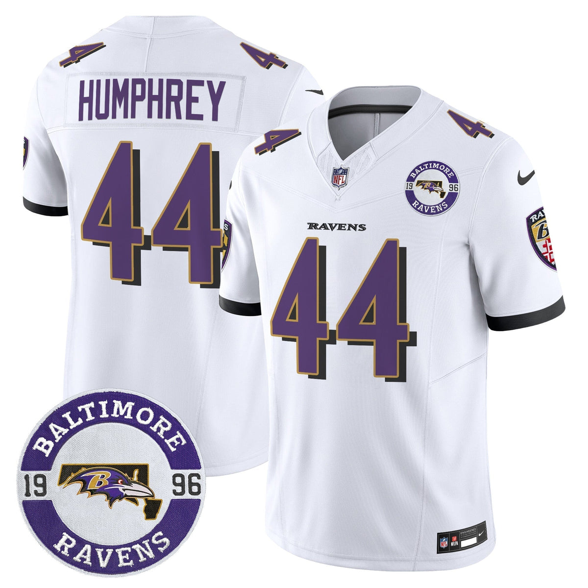 Men's Ravens 2024 Vapor Limited Jersey - Est. 1996 Patch - All Stitched