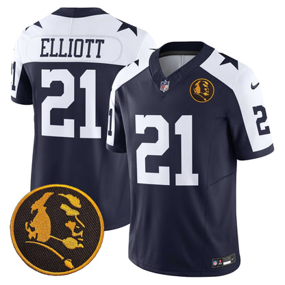 Men's Cowboys Texas & John Madden Patch Vapor Limited Jersey V2 - All Stitched