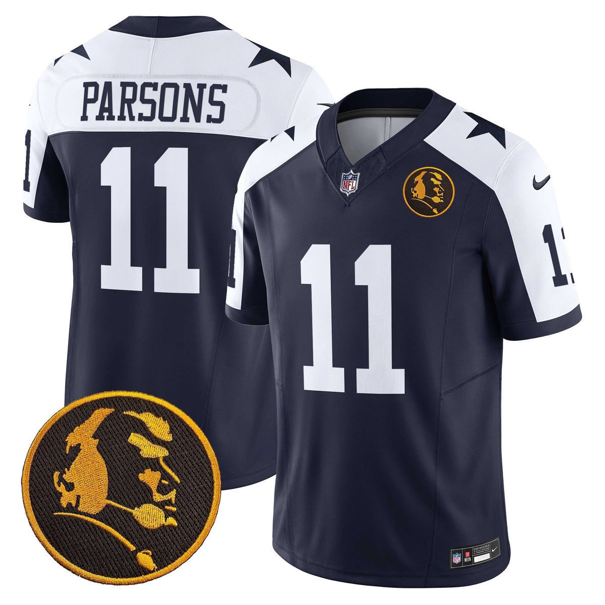 Men's Cowboys Texas & John Madden Patch Vapor Limited Jersey V2 - All Stitched