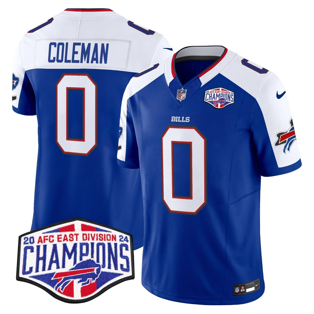 Bills 2024 AFC East Division Champions Vapor Limited Jersey - Stitched