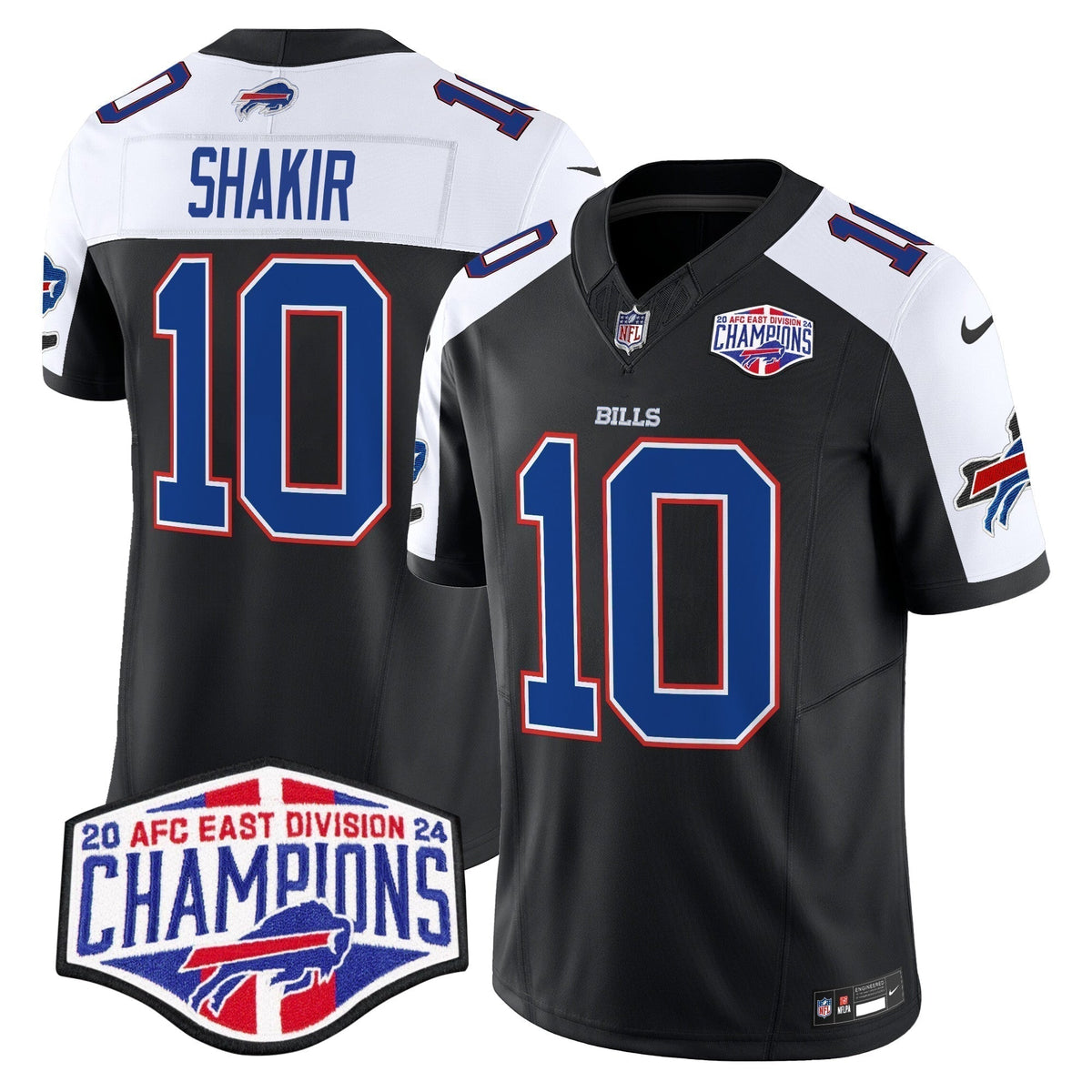 Bills 2024 AFC East Division Champions Vapor Limited Jersey - Stitched