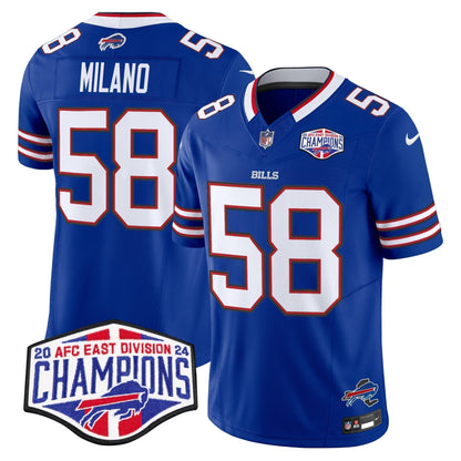 Bills 2024 AFC East Division Champions Vapor Limited Jersey - Stitched