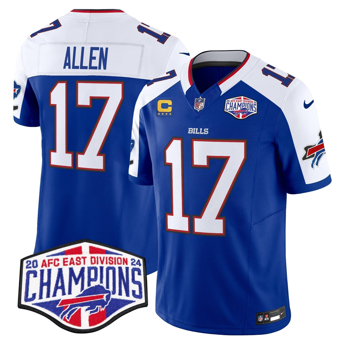 Bills 2024 AFC East Division Champions Vapor Limited Jersey - Stitched