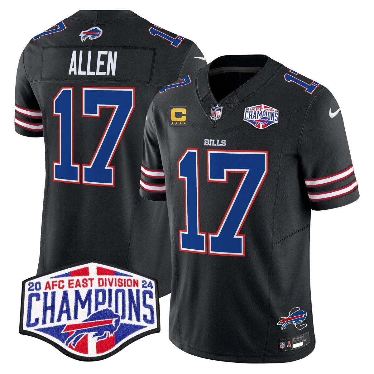 Bills 2024 AFC East Division Champions Vapor Limited Jersey - Stitched
