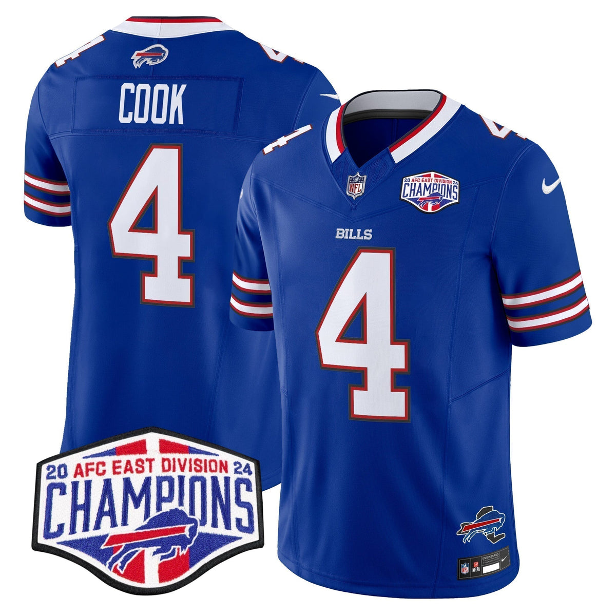 Bills 2024 AFC East Division Champions Vapor Limited Jersey - Stitched
