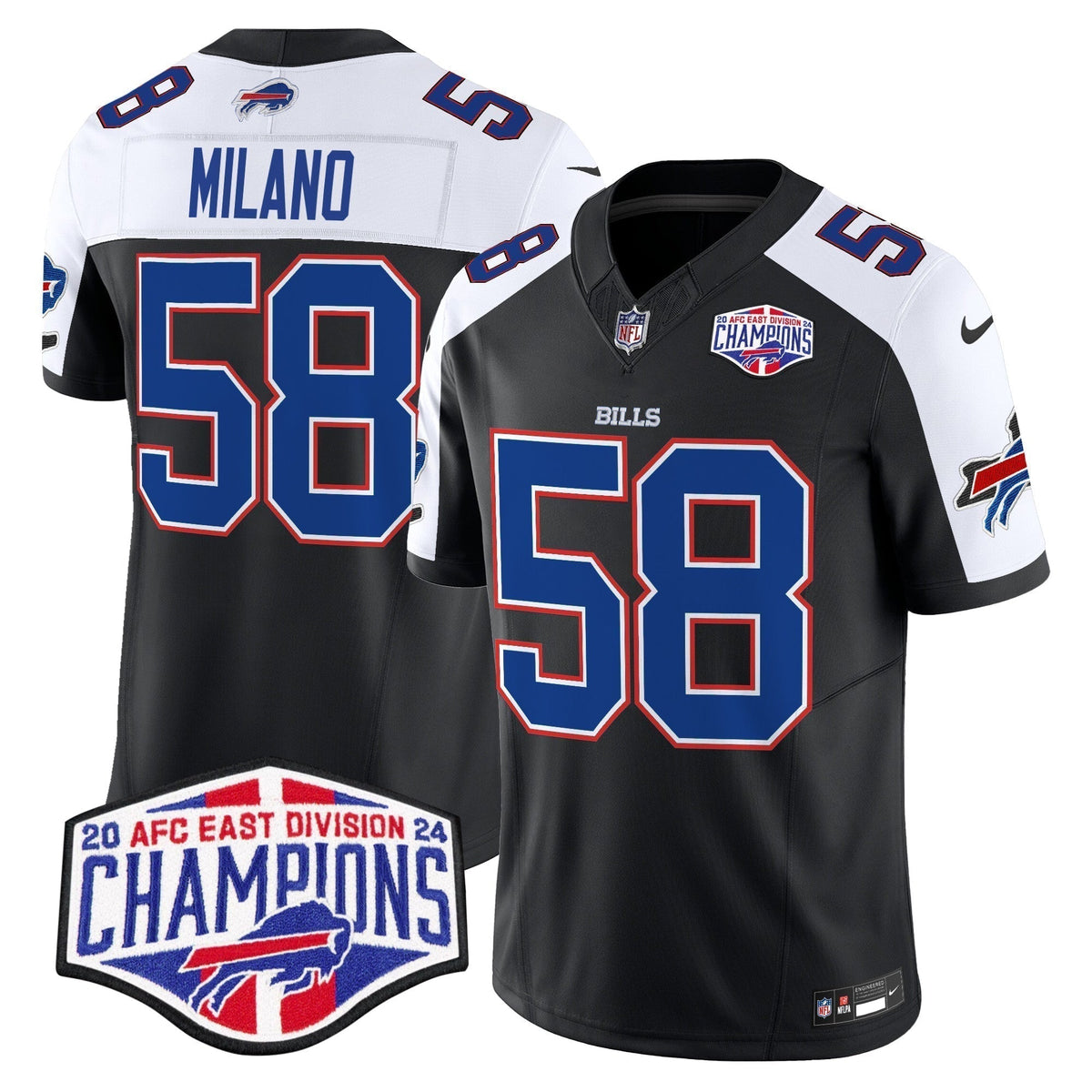 Bills 2024 AFC East Division Champions Vapor Limited Jersey - Stitched