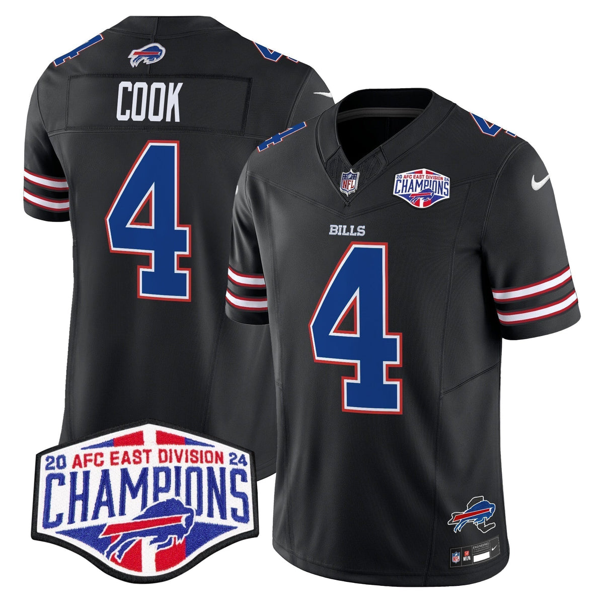 Bills 2024 AFC East Division Champions Vapor Limited Jersey - Stitched