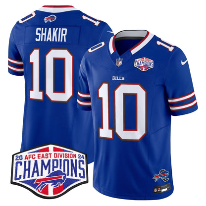Bills 2024 AFC East Division Champions Vapor Limited Jersey - Stitched