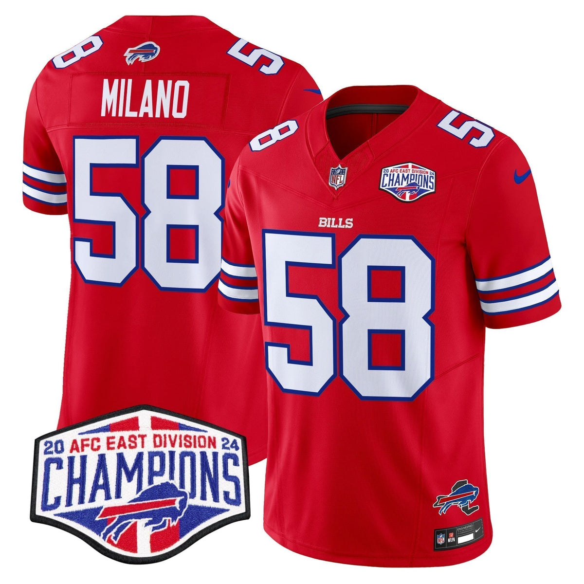 Bills 2024 AFC East Division Champions Vapor Limited Jersey - Stitched