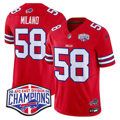 Bills 2024 AFC East Division Champions Vapor Limited Jersey - Stitched
