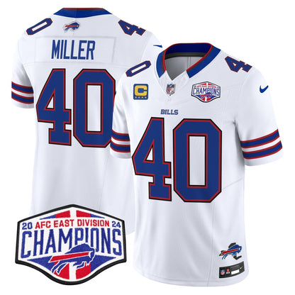 Bills 2024 AFC East Division Champions Vapor Limited Jersey - Stitched
