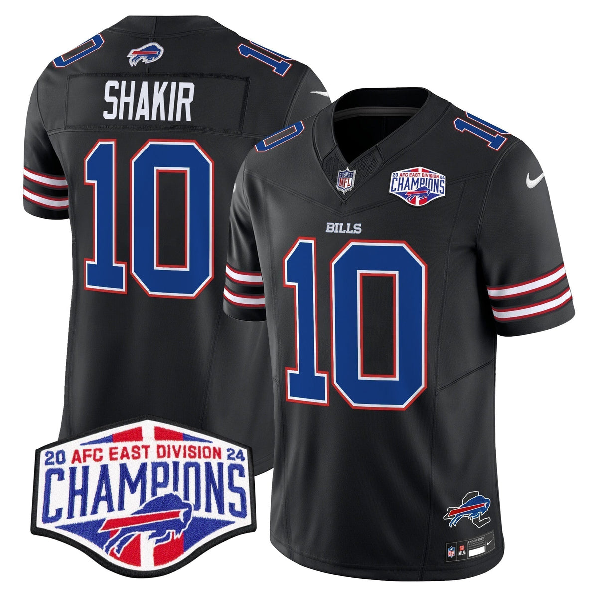 Bills 2024 AFC East Division Champions Vapor Limited Jersey - Stitched