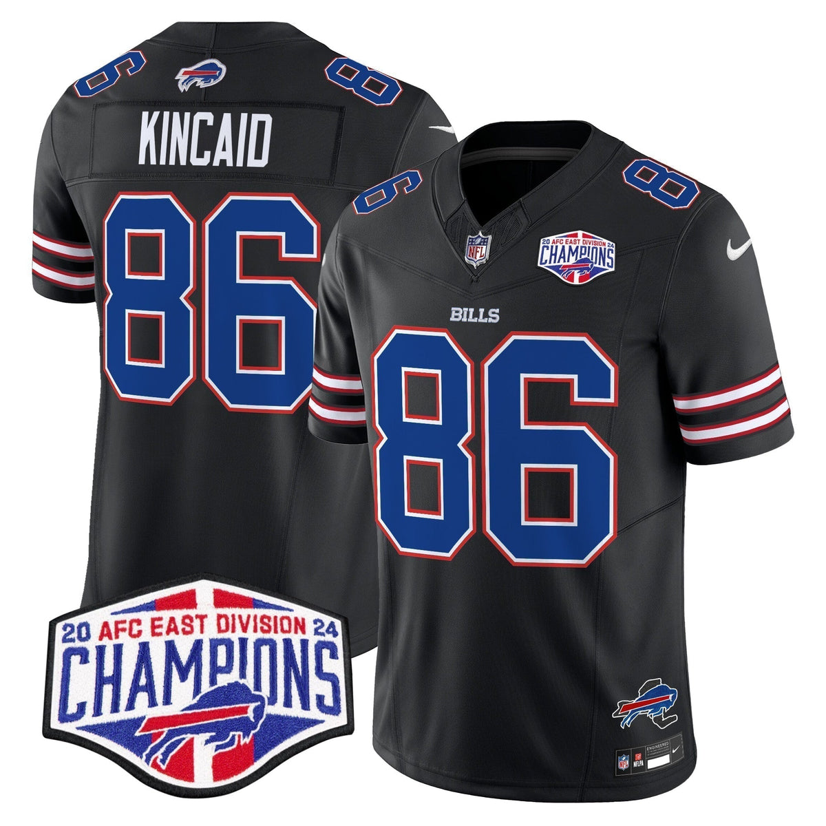 Bills 2024 AFC East Division Champions Vapor Limited Jersey - Stitched