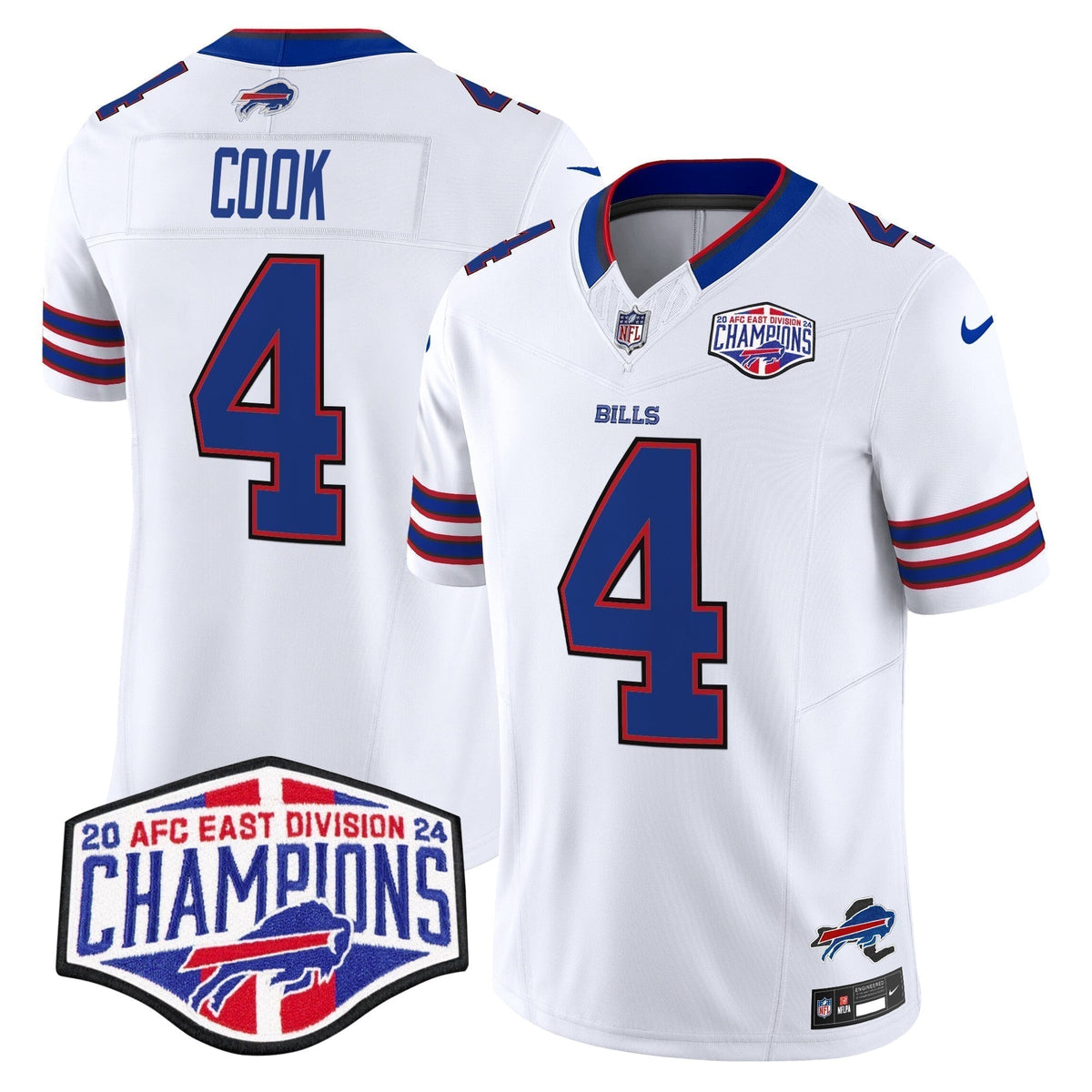 Bills 2024 AFC East Division Champions Vapor Limited Jersey - Stitched