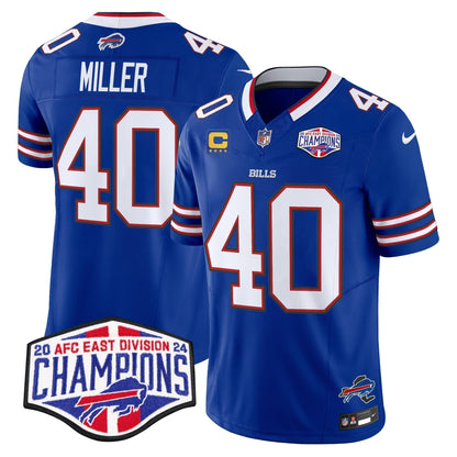 Bills 2024 AFC East Division Champions Vapor Limited Jersey - Stitched
