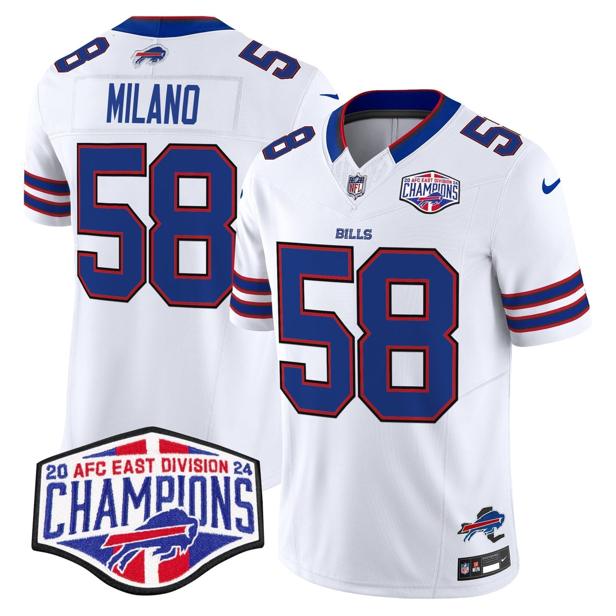 Bills 2024 AFC East Division Champions Vapor Limited Jersey - Stitched