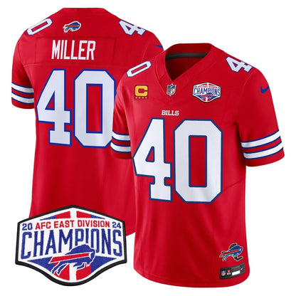 Bills 2024 AFC East Division Champions Vapor Limited Jersey - Stitched