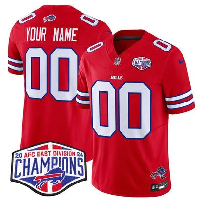 Bills 2024 AFC East Division Champions Vapor Limited Custom Jersey - Stitched
