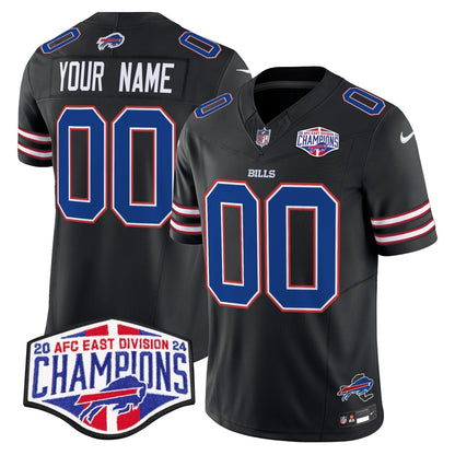 Bills 2024 AFC East Division Champions Vapor Limited Custom Jersey - Stitched