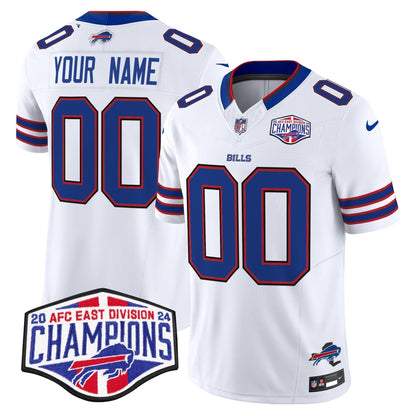 Bills 2024 AFC East Division Champions Vapor Limited Custom Jersey - Stitched