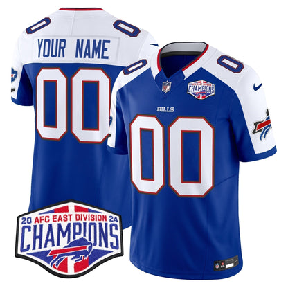 Bills 2024 AFC East Division Champions Vapor Limited Custom Jersey - Stitched