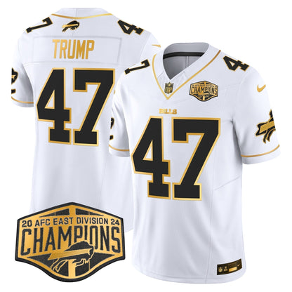 Bills 2024 AFC East Division Champions Gold Vapor Limited Jersey - Stitched