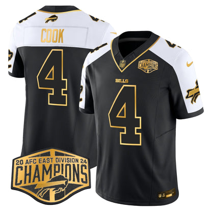 Bills 2024 AFC East Division Champions Gold Vapor Limited Jersey - Stitched