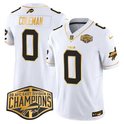 Bills 2024 AFC East Division Champions Gold Vapor Limited Jersey - Stitched
