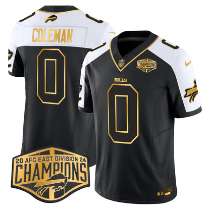 Bills 2024 AFC East Division Champions Gold Vapor Limited Jersey - Stitched