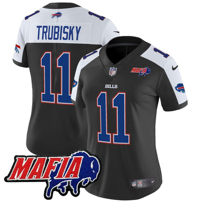 Women's BUF 2024 Bills Mafia Patch Vapor Limited Jersey - Stitched