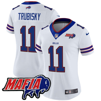 Women's BUF 2024 Bills Mafia Patch Vapor Limited Jersey - Stitched