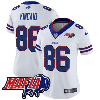 Women's BUF 2024 Bills Mafia Patch Vapor Limited Jersey - Stitched