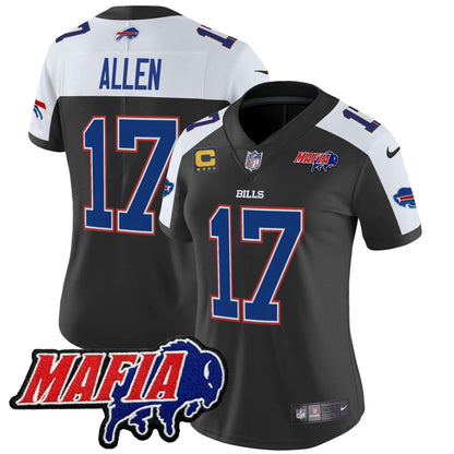 Women's BUF 2024 Bills Mafia Patch Vapor Limited Jersey - Stitched