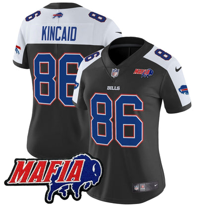 Women's BUF 2024 Bills Mafia Patch Vapor Limited Jersey - Stitched