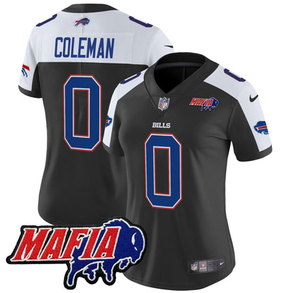 Women's BUF 2024 Bills Mafia Patch Vapor Limited Jersey - Stitched