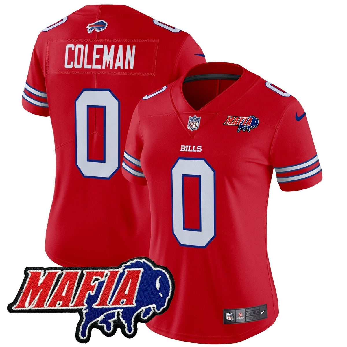 Women's BUF 2024 Bills Mafia Patch Vapor Limited Jersey - Stitched