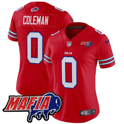 Women's BUF 2024 Bills Mafia Patch Vapor Limited Jersey - Stitched