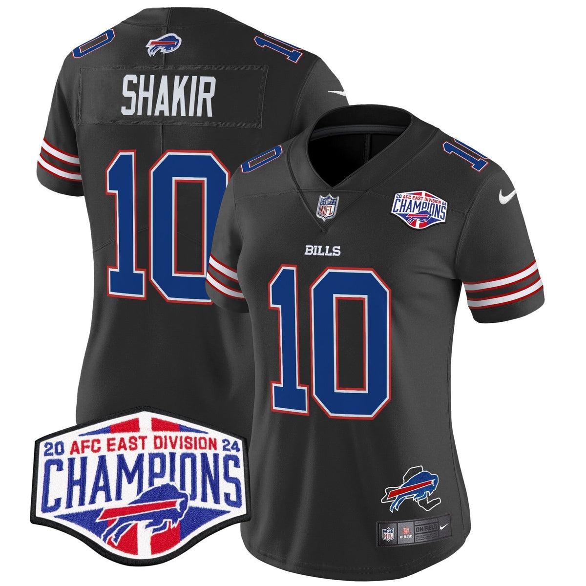Women's Bills 2024 AFC East Division Champions Vapor Limited Jersey - Stitched