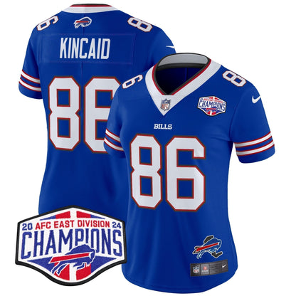 Women's Bills 2024 AFC East Division Champions Vapor Limited Jersey - Stitched