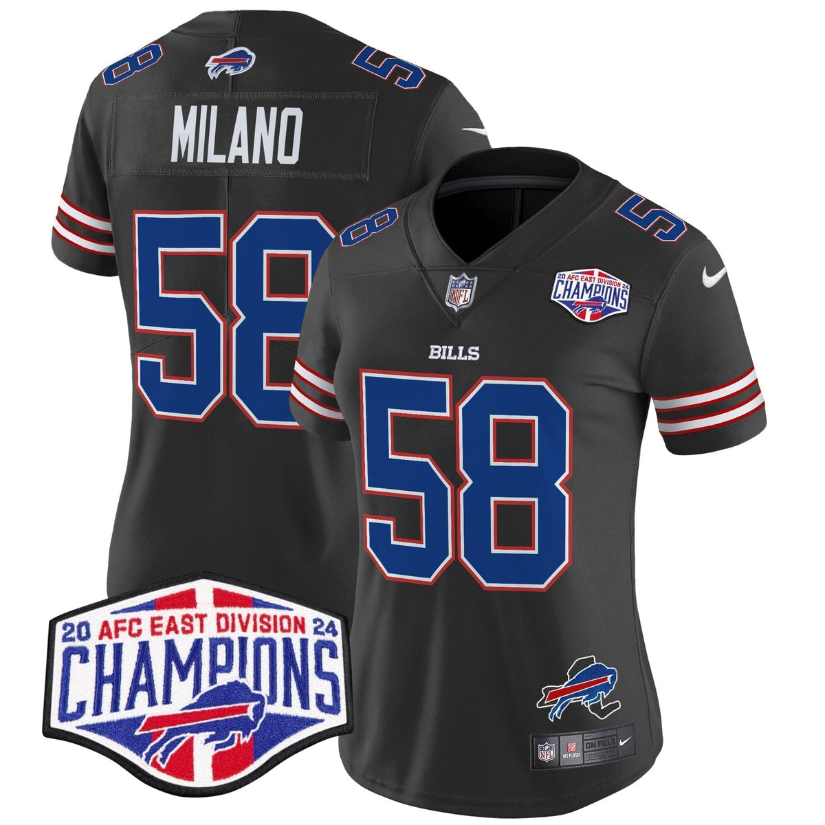 Women's Bills 2024 AFC East Division Champions Vapor Limited Jersey - Stitched