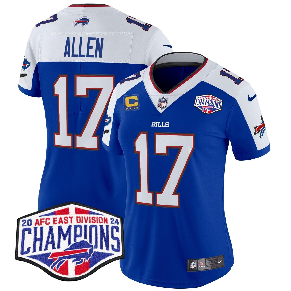 Women's Bills 2024 AFC East Division Champions Vapor Limited Jersey - Stitched