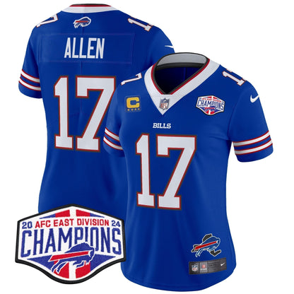 Women's Bills 2024 AFC East Division Champions Vapor Limited Jersey - Stitched