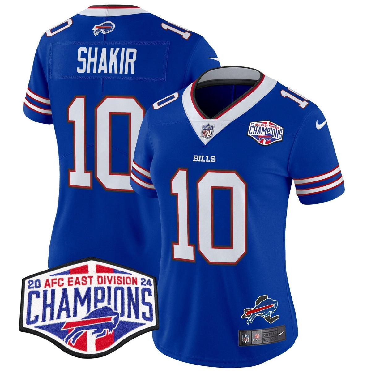 Women's Bills 2024 AFC East Division Champions Vapor Limited Jersey - Stitched
